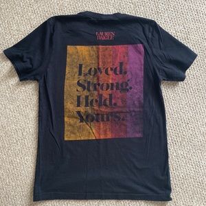 LAUREN DAIGLE “YOU SAY” tee “loved, strong, held, yours”